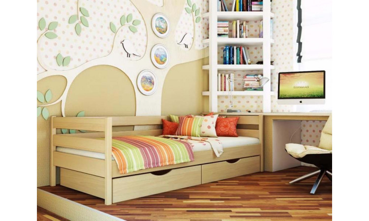 Кровать Нота детская из массива березы