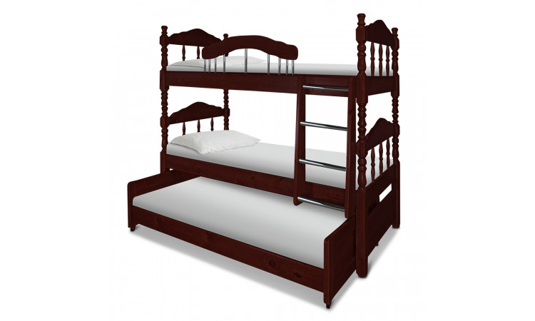 Кровать Точеная 3-х ярусная
