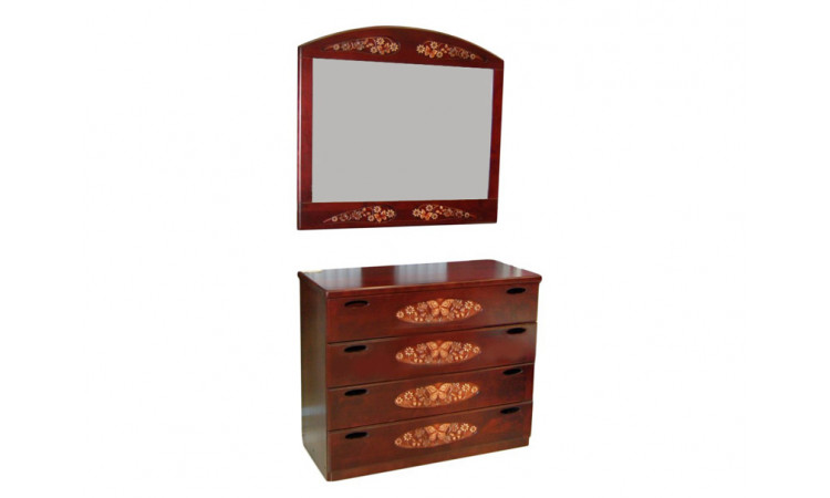 Комод Галатея с зеркалом из массива березы