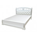 Белые кровати из сосны