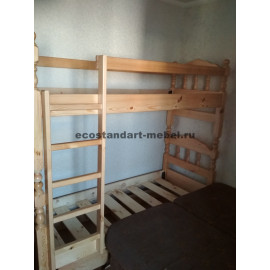 Кровать 2-х ярусная,цвет старый орех-1