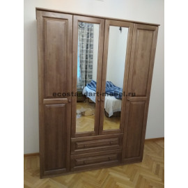 Шкаф 3-х створчатый с зеркалами,венге-2