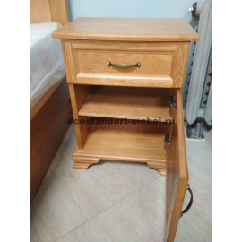 Тумбочка ящик+дверка,старый орех-2