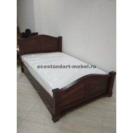 Кровать Европа с ящиками,цвет старый орех-3